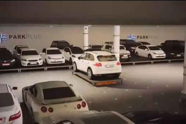 Le futur du parking à Abu Dhabi.