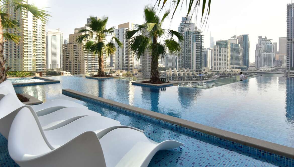 Les piscines avec vue panoramiques à Dubaï