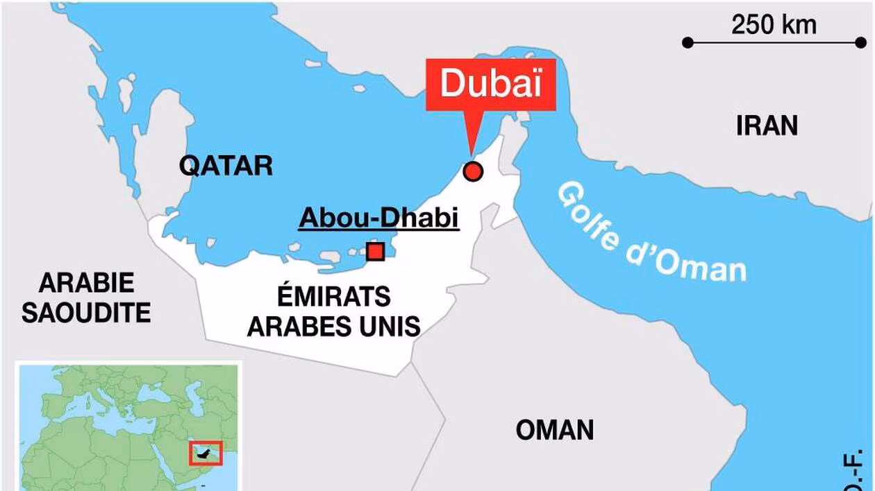 Où se situe Dubaï sur la carte ? Dans quel pays et sur quel continent ? 2 dubai carte