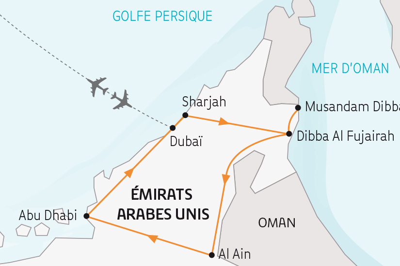 Où se situe Dubaï sur la carte ? Dans quel pays et sur quel continent ? 3 Emirats Arabes Unis