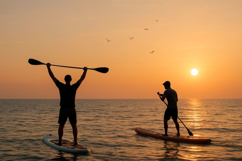 Kite Beach : activités, sports nautiques et détente sur cette plage incontournable de Dubaï 2 Paddle boarding à Dubaï