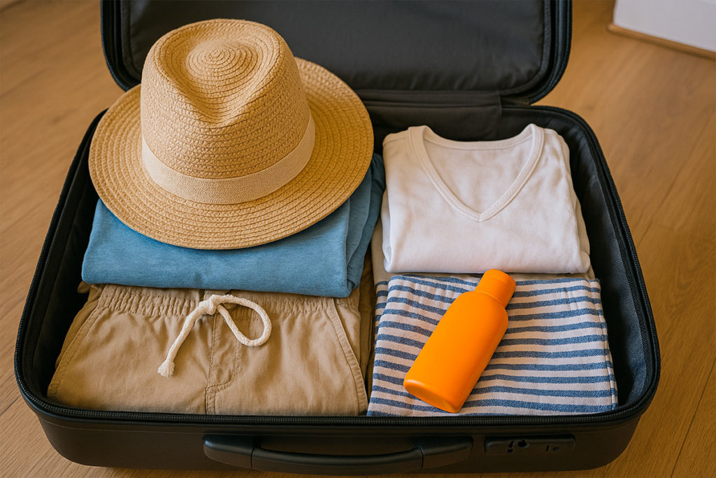 Visiter Dubaï en Mars : quelle météo et quelles activités ? 4 Valise pour aller à Dubaï en Mars