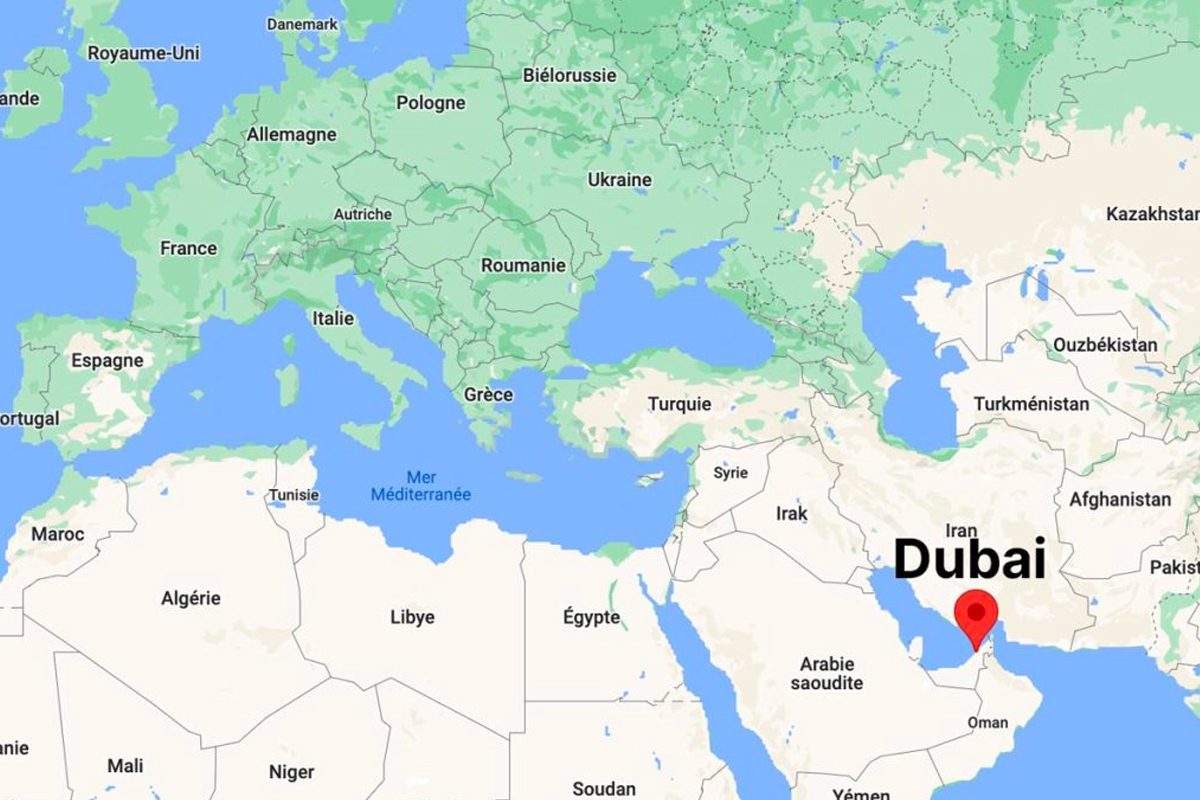Carte de Dubaï